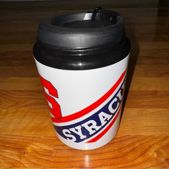 Syracuse Orange S.U. Thermo Mug Red White Hot And Cold 7.25” High Mug USA Made - Picture 3 of 8